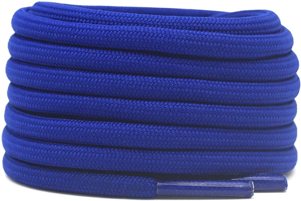 GRAH SANGRAH® (2 Pair) Shoelaces for Thick Round Climbing, Hiking, Boot, Running , Sport Shoes Laces  - 120 cm, Blue